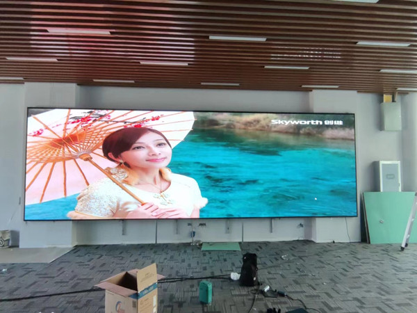 通渭P1.53led小间距屏安装案例